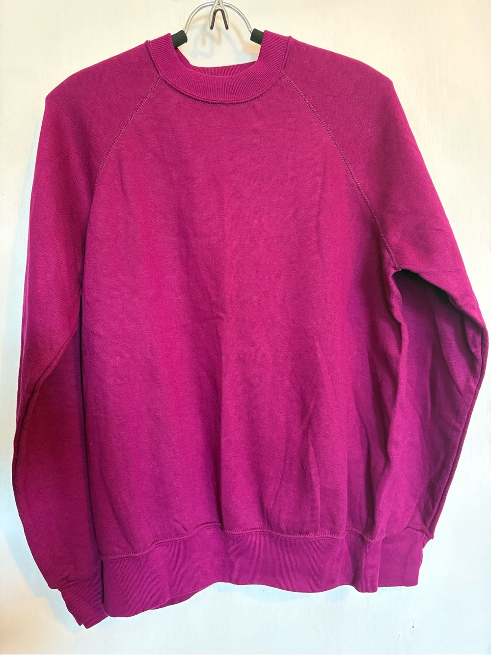 Women’s Crewneck Sweater in Vibrant Magenta